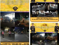 Polres Pagar Alam Gelar Patroli Skala Besar, Wujudkan Kota Aman di Malam Akhir Pekan