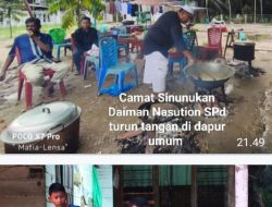 Muspika Kecamatan Sinunukan Dibantu Relawan “PEDULI SINUNUKAN” Membagikan Bantuan dari Darmawan