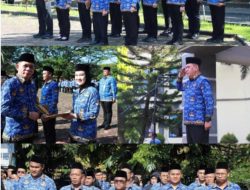 Kantor Pertanahan Kota Cilegon Ikuti Upacara Peringatan HUT ke-54 KORPRI di Kanwil BPN Banten