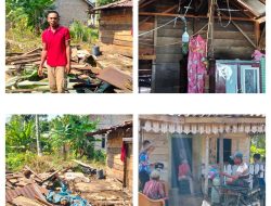 Rumah Warga Kampung Juku Batu Disambar Petir, Dapur Porak-poranda