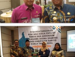 DR. H. BAHRUL ILMI BUPATI BATOLA HADIRI ACARA BPJS DI FUGO HOTEL BANJARMASIN.