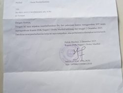 “DIDUGA PEMECATAN SEPIHAK, GURU HONORER DIDAMPINGI KOMITE MELAPORKAN KE KANTOR CABANG DINAS PENDIDIKAN ?!”