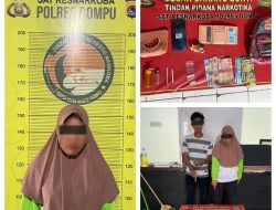 Kompak Berjualan Narkotika, Pasutri di Bada Akhirnya di Tangkap Tim Opsnal Polres Dompu.