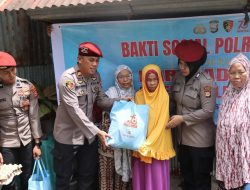 Hut Reserse Polri Ke-78 Tahun, Sat Reskrim Polres Maros Gelar Bakti Sosial Ke Warga Korban Bencana Puting Beliung