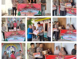 Sambut Natal 2025, Polres Way Kanan Gelar Bansos di Gereja Santo Mathias dan GPDI Karang Umpu