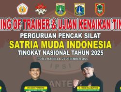 Training Of Trainer Dan Ujian Kenaikan Tingkat Perguruan SMI Tingkat Nasional Tahun 2025