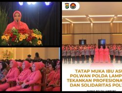 Ibu Asuh Polwan Polda Lampung Tekankan Solidaritas dan Integritas