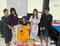 Gempar, Operasi Besar-Besaran Di Kampung Bebas Narkoba, Empat Wanita dan Satu Laki Diamankan Tim Satresnarkoba Polres Dompu.