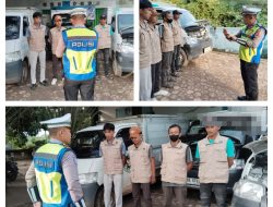 Polantas Menyapa, Satlantas Polres Way Kanan Edukasi Driver SPPG Soal Safety Riding di Negeri Baru