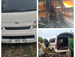 “Perlu Dipertanyakan,  Mobil Gran Max No. Pol. A 1838 QC Hangus Terbakar, Diduga Akibat Tumpahan BBM Jenis Pertalite ?!”