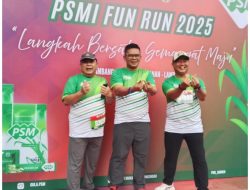 Pengurus GRANAT Way Kanan Meriahkan PSMI RUN RUN 2025
