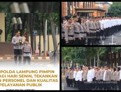 Apel Pagi Polda Lampung: Wakapolda Tekankan Disiplin dan Pelayanan Prima