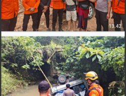 Hindari Lubang, Mobil Pick-up Terjun ke Jurang Batu Pusit Lunyuk, Polisi Bantu Evakuasi