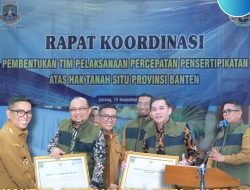 Kantor Pertanahan Kota Cilegon Hadiri Rakor Percepatan Pensertipikatan Tanah Situ Provinsi Banten