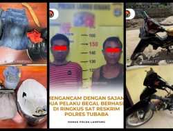 Dua Pelaku Curas di Tubaba Dibekuk, Terancam 9 Tahun Penjara.