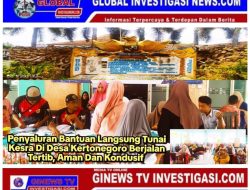 Penyaluran Bantuan Langsung Tunai Kesra Di Desa Kertonegoro Berjalan Tertib, Aman Dan Kondusif