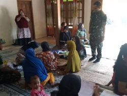 Babinsa Cek Penimbangan Balita, Berharap Tercipta Balita yang Sehat