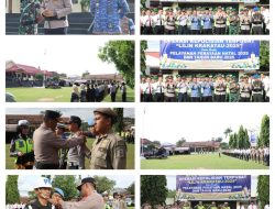 Jelang Nataru, Polres Way Kanan Apel Gelar Pasukan Operasi Lilin Krakatau 2025