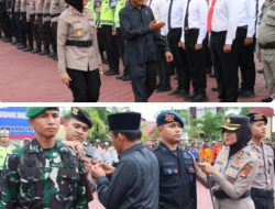 Jamin Keamanan Nataru, Polres Sumbawa Gelar Apel Pasukan Operasi Lilin Rinjani 2025