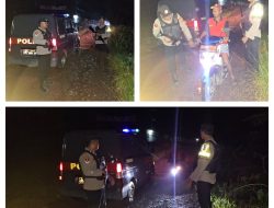 Cegah Aksi Kriminalitas, Polisi Patroli dan Ajak Warga Gunakan Layanan 110 di Jalan Poros Bumiharjo