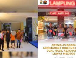 Pria Lampung Selatan Bobol Minimarket di Bandar Lampung, Rokok Curian Dijual Lewat COD
