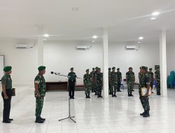 Kodim 1601/Sumba Timur Gelar Korp Raport Purna Tugas Serma Yandres A.E. Saba