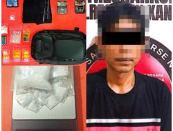 Diduga Edarkan Sabu 10,70 Gram dan ekstasi 1,13 Gram, Seorang Pria Asal Negara Batin Dibekuk Polisi