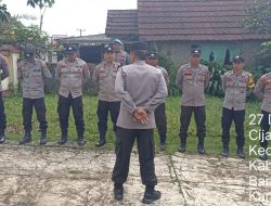 Giat Apel Siaga Nataru Imbangan Polsek Cijaku – Polres Lebak .