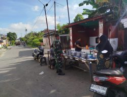 Motifasi UMKM, Babinsa Sewu Sambangi Pedagang Nasi Liwet Di Wilayah Binaan
