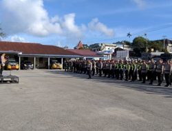 Kapolres Sumba Barat Pimpin Apel Kesiapan Pengamanan Malam Tahun Baru 2026