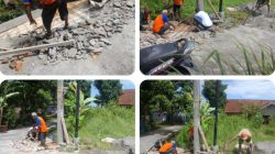 Babinsa Banyudono Bangkitkan Semangat Gotong Royong, Warga Bersama TNI Perbaiki Jalan Penghubung Antar Dusun