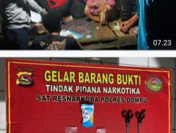 Tengah Malam Tim Opsnal Polres Dompu Ungkap Pengedar Sabu di Wilayah Pekat.