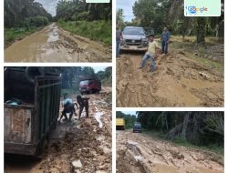 Kondisi Infrastruktur Jalan Poros Antar Desa Bagaikan “KUBANGAN KERBAU ?!”