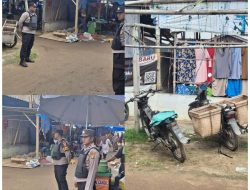 Polisi Patroli KRYD di Bumiharjo, Pedagang dan Pengunjung Pasar Dihimbau Waspada Kejahatan