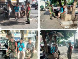 Inilah Selipan Saran dan Masukan Saat Babinsa Tipes Sambangi Juru Parkir