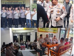 Kunker di Tiga Polsek, Kapolres Way Kanan Ajak Anggota Tingkatkan Kinerja dan Prestasi