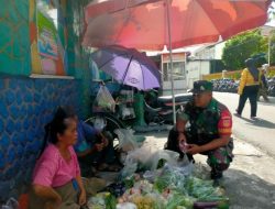 Babinsa Kampung Baru Sambangi Pelaku UMKM, Berikan Motivasi Dan Semangatkan Ekonomi Masyarakat
