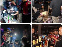 Tekan Peredaran Narkoba dan Miras Polisi Sisir Tempat Hiburan Malam, Sita Ratusan Miras dari Gudang Karaoke