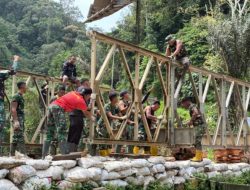 Percepat Pemulihan Aktivitas Masyarakat Terdampak Bencana, Pembangunan Jembatan Terus Dikebut