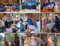 Kolaborasi Puskesmas Ringinarum dan Koramil 17/Ringinarum Gelar Posyandu di Dusun Patembon Ringinarum