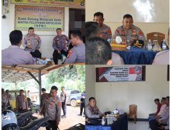 Tingkatkan Soliditas Internal, Kapolres Kunker di Polsek Rebang Tangkas dan Kasui