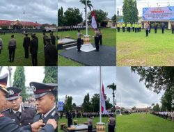 Upacara HKN Tahun 2026, Kapoles Way Kanan Berikan Penganugerahan Tanda Kehormatan Personel