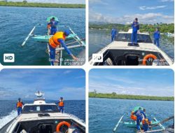 Kapal Polisi XXI-2014 Dipolairud Polda NTB di Calabai Menggelar Patroli Bantuan dan Pembinaan Nelayan.