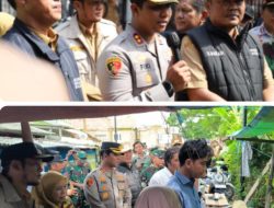 Pengamanan Kunjungan RI 2 di Lokasi Pengungsian Korban Banjir Desa Tanjungpura