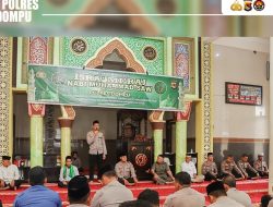 Polres Dompu Gelar Isra’ Miraj Nabi Muhamad SAW, Perkuat Keimanan dan Kepedulian Sosial.