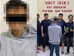 Hendak Kabur Ke Jakarta, Diduga Pelaku Curi Handphone Diringkus Satreskrim Polres Way Kanan