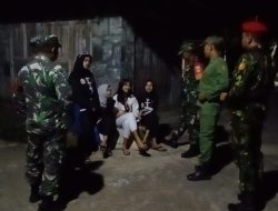 Koramil 14/Klego Gelar Patroli Malam Bersama Linmas dan Kokam di Desa Sumberagung
