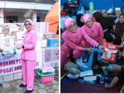 Ketua Umum Bhayangkari Salurkan Bantuan Lewat Ketua Bhayangkari Daerah Jawa Barat untuk Korban Longsor di Cisarua