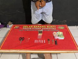 Lagi, Seorang Pria Kelurahan Monta Baru di Tangkap Tim Satresnarkoba Polres Dompu, BB Sabu 2,71 Gram.