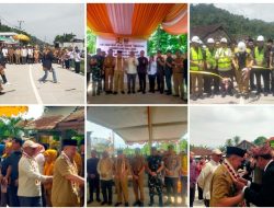 Bupati Tanggamus Bersama Forkopimda dan Anggota DPR RI Resmikan Ruas Jalan